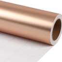 LaRibbons Christmas Wrapping Paper, Matte Metal Champagne Solid Color Paper Roll - 30 Inch x 33 Feet (82.5 sq. ft. ttl.) Gift Wrapping Paper for Christmas, Wedding, Birthday, Baby Shower