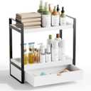 Boulphia 2-Tier Bathroom Organizer (White - New)