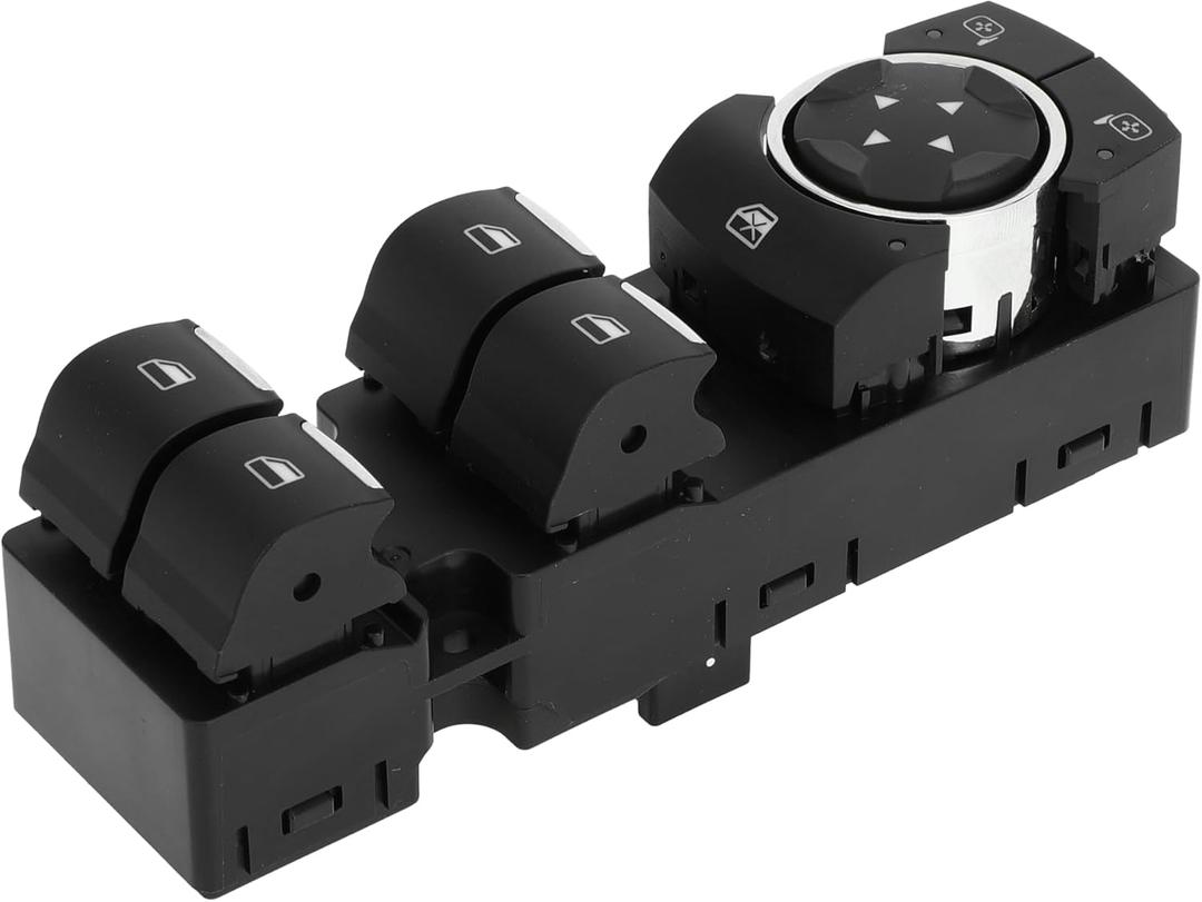 X AUTOHAUX Front Left Driver Side Power Window Switch Window Control Switch No.GB5Z14529BA for Ford Explorer Police Interceptor for Utility Black