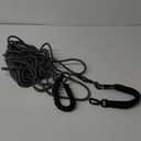 jenico Long Dog Leash 10FT: Heavy Duty Nylon Rope Leashes for Dogs Training with Reflective Threads Bungee and Padded Handle - Dog Lead for Large Small Medium Dogs Outside Walking Hiking (10ft*3/5", Black)