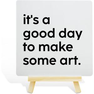 2 x Painting Gifts for Women Men, Birthday Christmas Gifts for Artist Art Lover Students Painter, Art Lover Artist Birthday Gifts for Teacher, Artist Decor Sign, Good Day