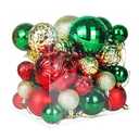 Annecy Christmas Tree Ornaments - 36 PCS Shatterproof Christmas Ball Ornaments Set for Holiday, Wreath & Party Decorations (Multi-Size, Black)