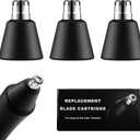 3 Pack Replacement Blade for Manscaped The Weed Whacker Nose Hair Trimmer Blades, Hygienic Twist-On Replacement Blades Compatible with Manscaped The Weed Whacker 2.0 & 1.0 Replaceable Blade, Black