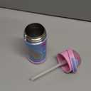 THERMOS FUNTAINER Water Bottle with Straw - 12 Ounce - Kids Stainless Steel Vacuum Insulated Water Bottle with Lid, Rainbow Dreams