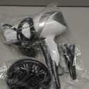 REVLON Infrared Hair Dryer with Diffuser & Concentrator - Ionic Ceramic Blow Dryer for Frizz Control, Shine, Soft Hair & Moisture Protection - 1875W Professional Salon-Quality (White) (Full Size)