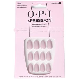 OPI xPRESS/ON Press on Nails | Short Round Classic Shape Nail Art | Light to Neutral Colors | 30 Count With Glue | Instant Gel-Like Salon Manicure | Long Lasting, Reusable, Non-damaging