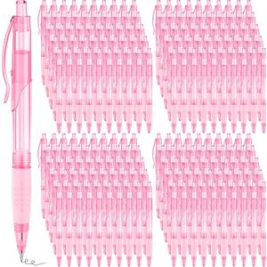 200 Pcs Operation Christmas Items Bulk Mechanical Pencils Bulk 0.7mm Medium Point Mechanical Pencil with Grip Smooth Writing Automatic Drafting Pencils Christmas Child Items pink