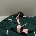 LAMISSCHE Half Zip Sweatshirt Women Oversized Sherpa Jacket V Neck Fleece Pullover Hoodie with Pockets (Medium, Dark Green)