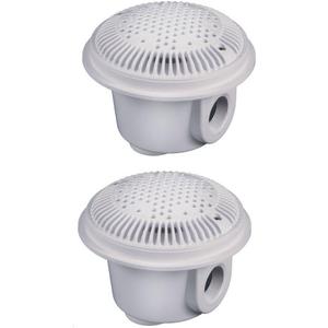 Hayward WG1051AVPAK2 White 1-1/2-Inch Dual Suction Outlet for Concrete Pools