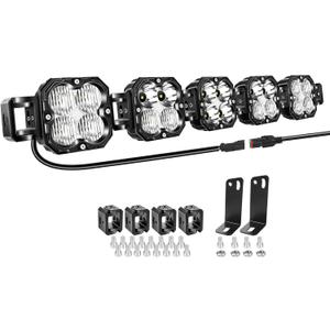 Willpower 33" 150W 15000LM LED Work Light Bar with DT Connector, Square Off Road Driving Lights 12V 24V Fog Lamps for Car Vehicle Truck 4x4 Boat Tractor, 6000K White, Waterproof Headlight, Spot Flood