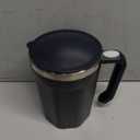 Self Stirring Coffee Mug, 18 oz Automatic Magnetic Electric Mixing Cup Stainless Steel Travel Cup for Coffee, Chocolate, Milk, Tea, Office, Home, Kitchen (White)