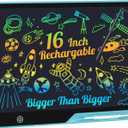 LCD Writing Tablet,16 Inch Colorful Screen Rechargeable Doodle Board Toddler Educational Toys for 3 4 5 6 Years Old Boys Girls Reusable Portable Drawing Tablet Christmas Toys Gifts for Kids (Blue)