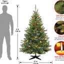 National Tree Company 6ft Pre-Lit Kincaid Spruce Artificial Christmas Tree