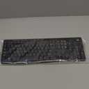 Logitech K120 Wired Keyboard for Windows, Plug and Play, Full-Size, Spill-Resistant, Curved Space Bar, Compatible with PC, Laptop - Black