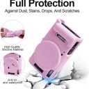 Easy Hood Case for Canon PowerShot IXY 650/ELPH 360 Camera, Soft Silicone Camera Cover with Removable Lens Cap, Slim Fit Anti-Scratch Carrying Protective Case Camera Body Skin Sleeve(Pink)