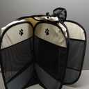 Portable Pet Playpen, Dog Playpen Foldable Pet Exercise Pen Tents Cat House Playground for Puppy Kitten Indoor Outdoor Travel Camping Use (Small (29"X29"X17"), Gray)