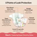 The Honest Company Comfort Dry Disposable Daytime Diapers for Sensitive Skin, Hypoallergenic, Fragrance-Free, Wild Thang + All The Alpacas, Club Box, Size 4 (22-37 lbs), 54 Count