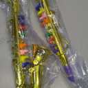 3 Pcs Kids Instruments Musical Toy Saxophone Trumpet Clarinet with 8 Color Coded Keys Educational Teaching Songs Gifts for Boys Girls Children Toddler Beginner Birthday Concert Party(Gold)