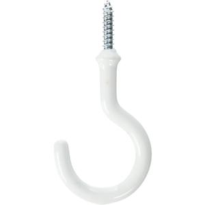 Spectrum Screw Mount Large Cup Hooks White