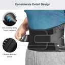 FREETOO Back Braces For Lower Back Pain Relief With 6 Stays, Breathable Back Support Belt For Men/Women For Work, Anti-Skid Lumbar Support Belt With 16-Hole Mesh For Sciatica (L)