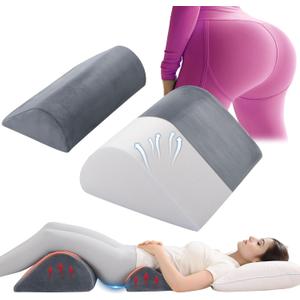 HOMBYS BBL Pillow After Surgery for Sleeping, Lumbar Support with Leg Wedge, 2 PCS Set for Brazilian Butt Lift Surgery Recovery, BBL Recovery Must Haves,Pain Relief