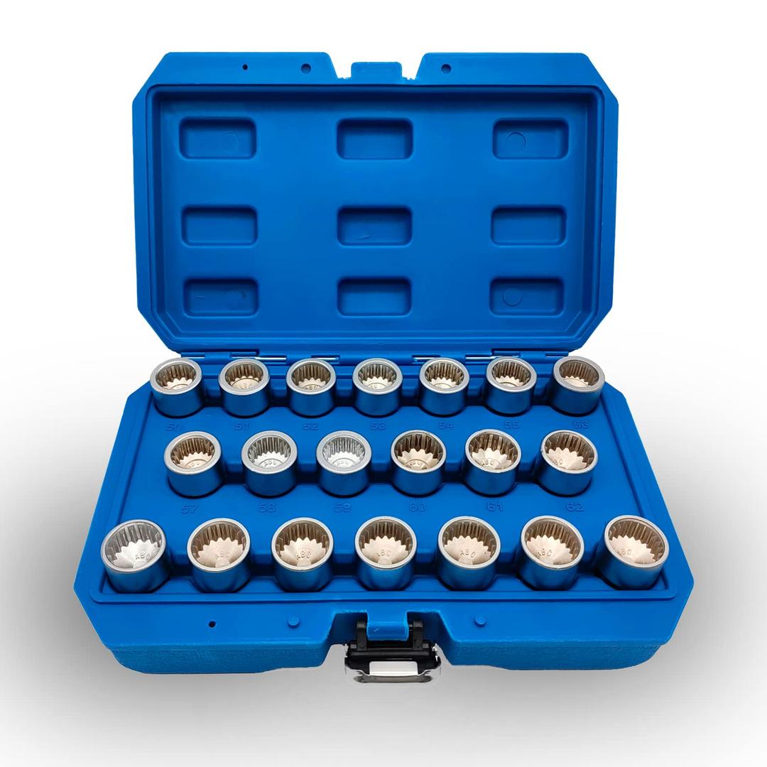 20PCS Wheel Locking Nut Key Kit for Porsche VW Touareg, Wheel Lock Nut Socket Adapter Set, Wheel Anti-Theft Lug Nut Removal Tool, Anti-Theft Screw Remover