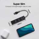 USB Hub 3.0 with Ethernet, Multi Port Hub Splitter for Laptop, Aluminum Multiple Extender for Laptop, USB to Ethernet Adapter Expander for MacBook Pro/Air, iMac