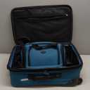 U.S. Traveler Rio Lightweight Softside Rolling Carry-on Suitcase, 2-Wheel Set, Teal