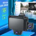 Dash Cam 1080P Night Vision 4G Live View ADAS GPS 24H Loop Geo Fence JC450P
