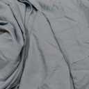 MILDLY Super Soft Duvet Cover - 100% Washed Microfiber Grayish Teal Comforter Cover Set 3 Pieces with Zipper Closure & Corner Ties (No Comforter) (Queen (90"x90"))