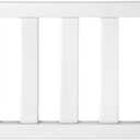 Salcod Toddler Crib Guardrail Compatible with Dream On Me Convertible Crib, Crib Rail for Prevent Toddler from Rolling Off The Bed, White