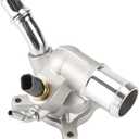 Engine Coolant Thermostat Housing Water Inlet Assembly - Compatible for Chrysler 200 2.4L I4 [C, Limited, LX, 2015, for Dodge Dart 2.0L I4 A/T 2013-2014 - Replace Part 5047772AB 5047263AB