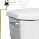 Mesora Universal Toilet Handle Replacement Kit Side Mount - Aluminum Alloy Toilet Flush Handle, Pure Brass Toilet Lever, and Toilet Chain for Toilet Repair - Universally Compatible, Chrome