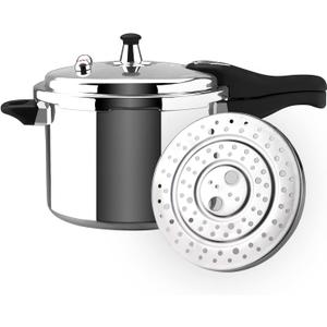 MAGEFESA Avant 8.5-Quart Aluminum Pressure Cooker, Compatible with Gas, Electric, Ceramic Stoves, Pressure Canner, Stovetop Instant Fast Cooking