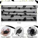 4 Pcs Graduation Table Runner 29 x 70 Inch Glitter Grad Cap Black Tulle Table Runners 2026 Graduation Decorations for 2026 Grad Home Party Decor