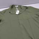 COOFANDY Men's Casual Button Down Short Sleeve Shirt Textured Summer Beach Vacation Shirt Army Green, M