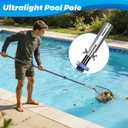 DOBEN Carbon Fiber Pool Pole, 16FT Heavy Duty Telescopic Pool Pole, Universal Extension Pole for Nets, Skimmers, Brushes