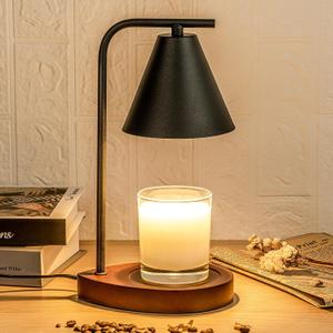 Black Candle Warmer Lamp with Timer, Fathers Day Candle Gifts for Dad Husband Him, House Warming Gifts New Home Decor Aesthetic Black, Electric Dimmable Wax Melt Warmer for Jar Candles