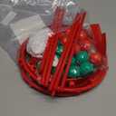 Jenaai 2 Pack Christmas Head Hoop Game Poop Shoot Party Game for Family Friends Gag Fun White Elephant Gift Adjustable Basket Net Headband with 20 Balls for Carnival Birthday Party Indoor Outdoor