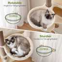 Globlazer S74G 74in Tall Cat Tree for Indoor Cats Large Adult, Beige