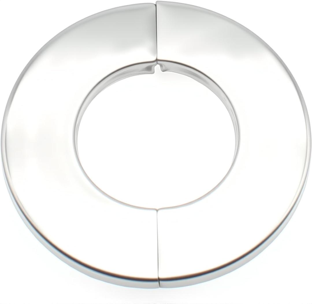 4.0" Stainless Steel Wall Split Flange 2pcs Split Decorative Escutcheon Self-Adhesive Wall-mounted Water Pipe Cover Accessories