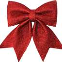 One Large Red Christmas Tree Topper Bow Big Christmas Tree Bows Red