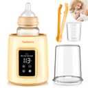 Bottle Warmer, Faster Heating Baby Milk Warmers for All Bottles with Accurate Temp Control Water Bath Tech and Auto Shut-Off, BPA-Free Multifunctional Bottle Warmer for Breastmilk and Formula