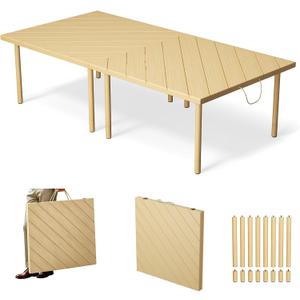 Low Picnic Table, Portable Folding Table (60"x30"), 60" x 30" x 17"