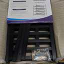 Haddockway Long 2 Tier Bamboo Shoe Rack Storage Organizer, Multifunctional Free Standing Stackable Shoe Shelf with Grid Panel for Closet,Hallway,Entryway,Small Space 34.2"x11"x13"