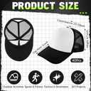 Hercicy 40 Pack Sublimation Blank Trucker Hat Bulk Wholesale Mesh Baseball Cap for Women Men DIY Hat Bar Party