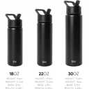 Simple Modern Kids Summit Water Bottle with Straw Lid | Vacuum Insulated Stainless Steel | Reusable Leak Proof BPA-Free Cup for School | 20oz, Surfside