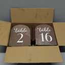 Woodamore Wedding Table Numbers 1-30, Wooden Table Numbers For Wedding Reception Decorations, Rustic Tables Number Signs, Wood Markers For Party, Restaurant