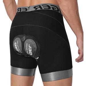 X-TIGER Bike Shorts for Men 5D Gel Padded Anti-Slip Leg Cycling Underwear Mountain Bicycle Riding Road Biking Liner XXXL