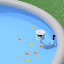 Pool Skimmer-Above Ground Pool Skimmer,Floating Pool Surface Skimmer,Pool Accessories-Clean Debris Basket, Automatic Floating,Compatible with Various Swimming Pools, (Turquoise)
